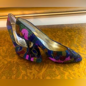 Caparros Starlight Multi Brite heels size 7.5